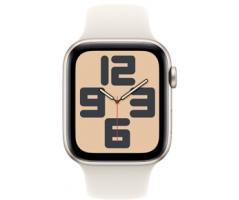Apple Watch SE GPS 44mm Starlight Aluminium Case with Starlight Sport Band (MXEV3SA/A)