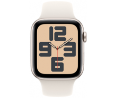 Apple Watch SE GPS 44mm Starlight Aluminium Case with Starlight Sport Band (MXEU3SA/A)