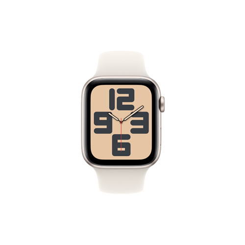 Apple Watch SE GPS 44mm Starlight Aluminium Case with Starlight Sport Band (MXEU3SA/A)