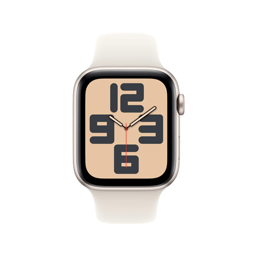 Apple Watch SE GPS + Cellular 44mm Starlight Aluminium Case with Starlight Sport Band (MXGT3SA/A)