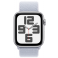 Apple Watch SE GPS + Cellular 44mm Silver Aluminium Case with Blue Cloud Sport Loop (MXGR3SA/A)