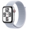 Apple Watch SE GPS + Cellular 44mm Silver Aluminium Case with Blue Cloud Sport Loop (MXGR3SA/A)