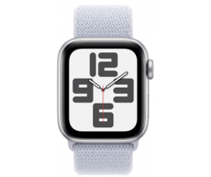 Apple Watch SE GPS 40mm Silver Aluminium Case with Blue Cloud Sport Loop (MXEE3SA/A)