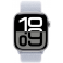 Apple Watch Series 10 GPS 42mm Silver Aluminium Case with Blue Cloud Sport Loop (MWWD3SA/A)