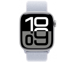 Apple Watch Series 10 GPS + Cellular 42mm Silver Aluminium Case with Blue Cloud Sport (MWX53SA/A)