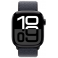 Apple Watch Series 10 GPS + Cellular 42mm Jet Black Aluminium Case with Ink Sport Loop (MWX83SA/A)