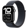 Apple Watch Series 10 GPS + Cellular 42mm Jet Black Aluminium Case with Ink Sport Loop (MWX83SA/A)