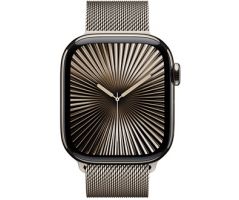 Apple Watch Series 10 GPS + Cellular 42mm Natural Titanium Case with Natural Milanese (MWXF3SA/A)