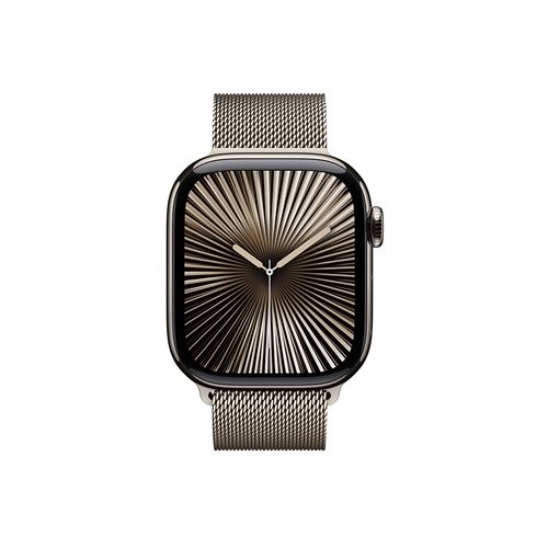 Apple Watch Series 10 GPS + Cellular 42mm Natural Titanium Case with Natural Milanese (MWXF3SA/A)