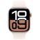 Apple Watch Series 10 GPS + Cellular 42mm Rose Gold Aluminium Case with Light Blush (MWX93SA/A)