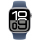 Apple Watch Series 10 GPS 42mm Silver Aluminium Case with Denim Sport Band (MWWC3SA/A)