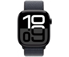 Apple Watch Series 10 GPS 46mm Jet Black Aluminium Case with Ink Sport Loop (MWWR3SA/A)