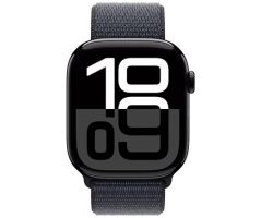 Apple Watch Series 10 GPS + Cellular 46mm Jet Black Aluminium Case with Ink Sport Loop (MWY53SA/A)