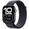 Apple Watch Series 10 GPS + Cellular 46mm Jet Black Aluminium Case with Ink Sport Loop (MWY53SA/A)