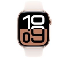 Apple Watch Series 10 GPS + Cellular 46mm Rose Gold Aluminium Case with Light Blush (MWY63SA/A)