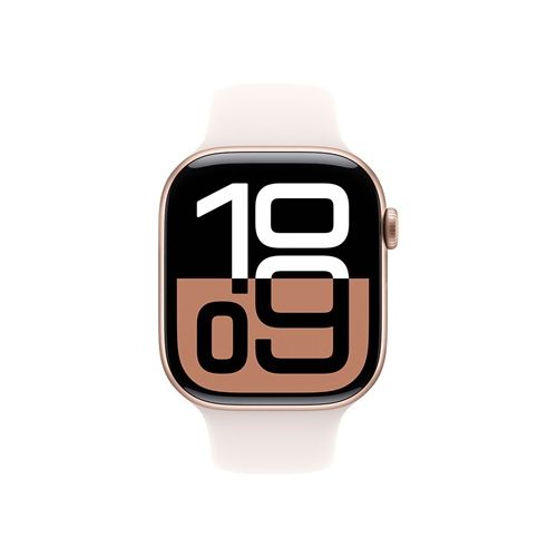 Apple Watch Series 10 GPS + Cellular 46mm Rose Gold Aluminium Case with Light Blush (MWY63SA/A)