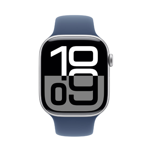 Apple Watch Series 10 GPS 46mm Silver Aluminium Case with Denim Sport Band (MWWM3SA/A) Apple Watch Series 10 GPS 46mm Silver Aluminium Case with Denim Sport Band (MWWM3SA/A)