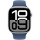 Apple Watch Series 10 GPS 46mm Silver Aluminium Case with Denim Sport Band (MWWM3SA/A)