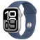 Apple Watch Series 10 GPS + Cellular 46mm Silver Aluminium Case with Denim Sport Band (MWY13SA/A)