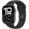 Apple Watch Series 10 GPS + Cellular 46mm Jet Black Aluminium Case with Black Sport Band (MWY43SA/A)