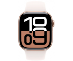 Apple Watch Series 10 GPS + Cellular 46mm Rose Gold Aluminium Case with Light Blush (MWY73SA/A)