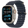 Apple Watch Ultra 2 GPS + Cellular 49mm Natural Titanium Case with Navy Ocean Band (MX4D3TH/A)