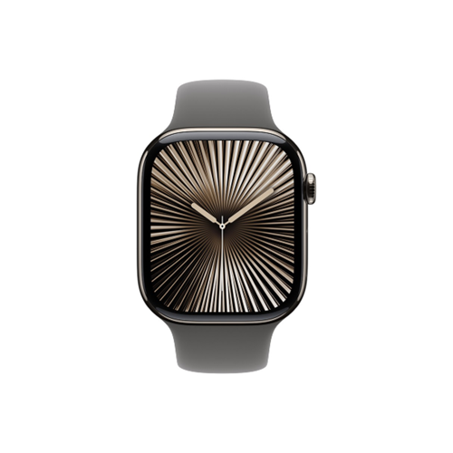 Apple Watch Series 10 GPS + Cellular 46mm Natural Titanium Case with Stone Grey (MWYA3SA/A)