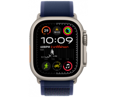 Apple Watch Ultra 2 GPS + Cellular 49mm Natural Titanium Case with Blue Trail Loop (MX4J3TH/A)