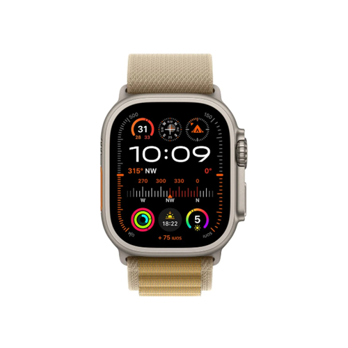 Apple Watch Ultra 2 GPS + Cellular 49mm Natural Titanium Case with Tan Alpine Large (MX4H3TH/A)