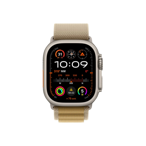Apple Watch Ultra 2 GPS + Cellular 49mm Natural Titanium Case with Tan Alpine Medium (MX4F3TH/A)