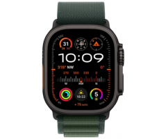 Apple Watch Ultra 2 GPS + Cellular 49mm Black Titanium Case with Dark Green Medium (MX4R3TH/A)