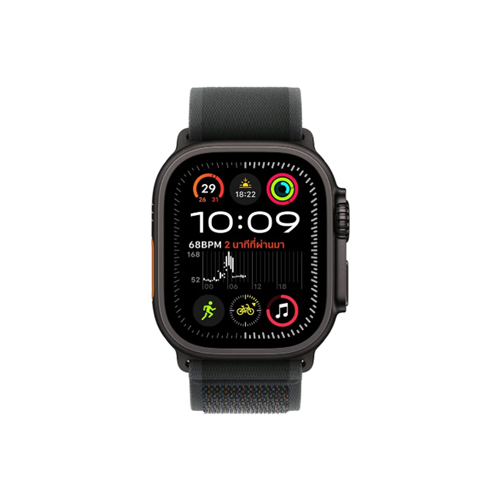 Apple Watch Ultra 2 GPS + Cellular 49mm Black Titanium Case with Black Trail Loop - S/M (MX4U3TH/A)