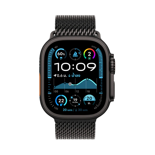 Apple Watch Ultra 2 GPS + Cellular 49mm Black Titanium Case with Black Titanium Milanese (MX5V3TH/A)