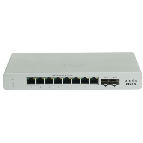 Cloud Mgd. 6GE + 2x(2.5GE) 120W PoE Switch (คู่lic LIC-MS130-CMPT-xY), 802.3bt PoE 30W per port